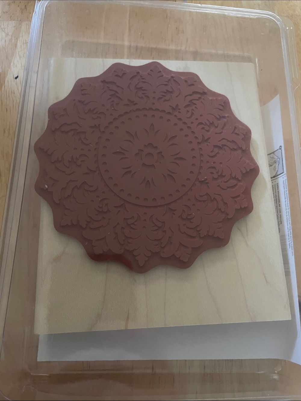 Decorative Medallion Rubber Stamp
